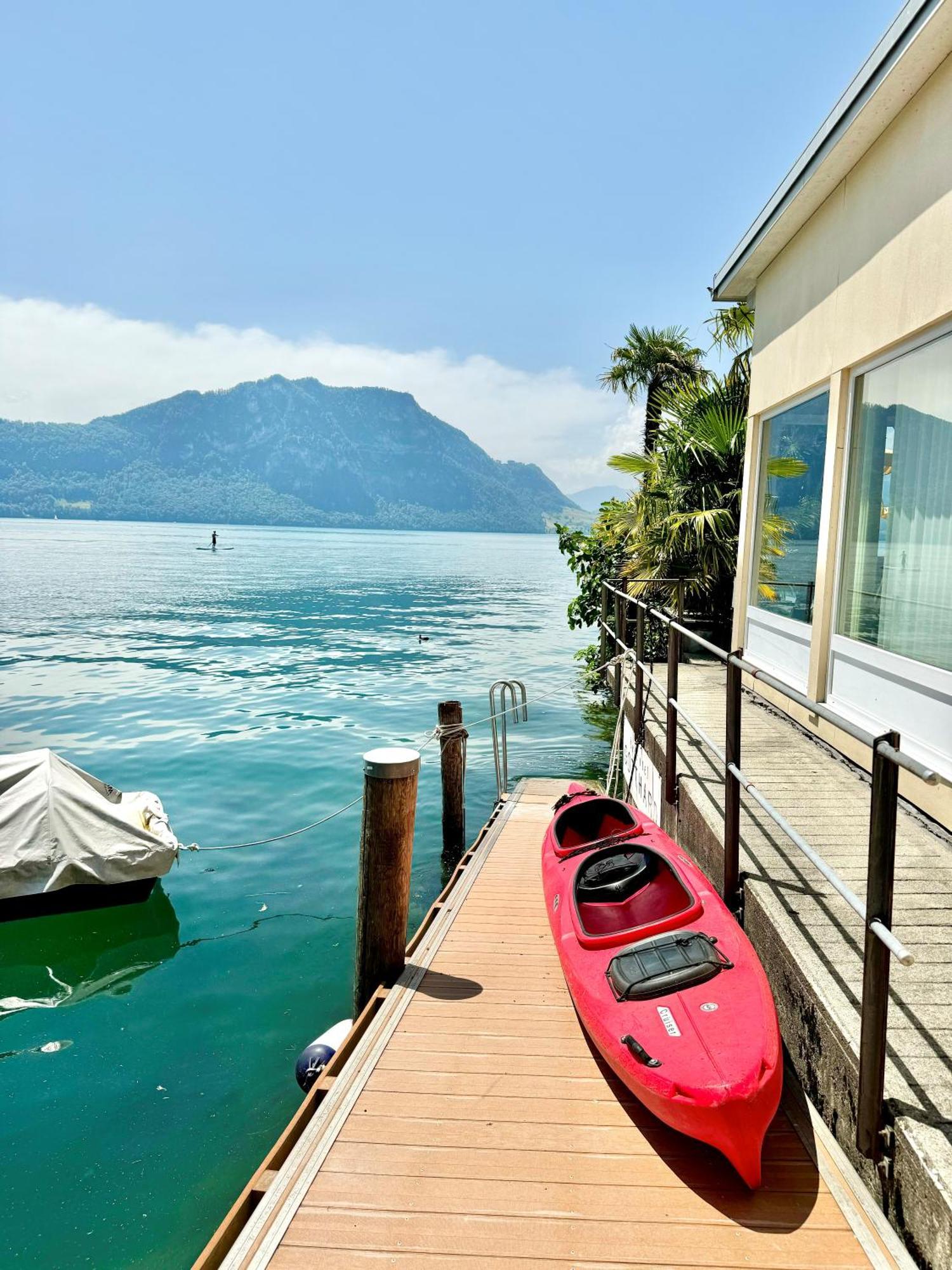 Seehotel Gotthard Weggis Exterior foto