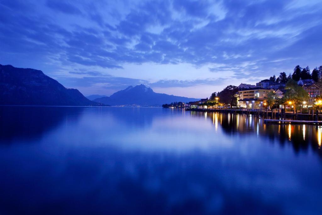 Seehotel Gotthard Weggis Exterior foto