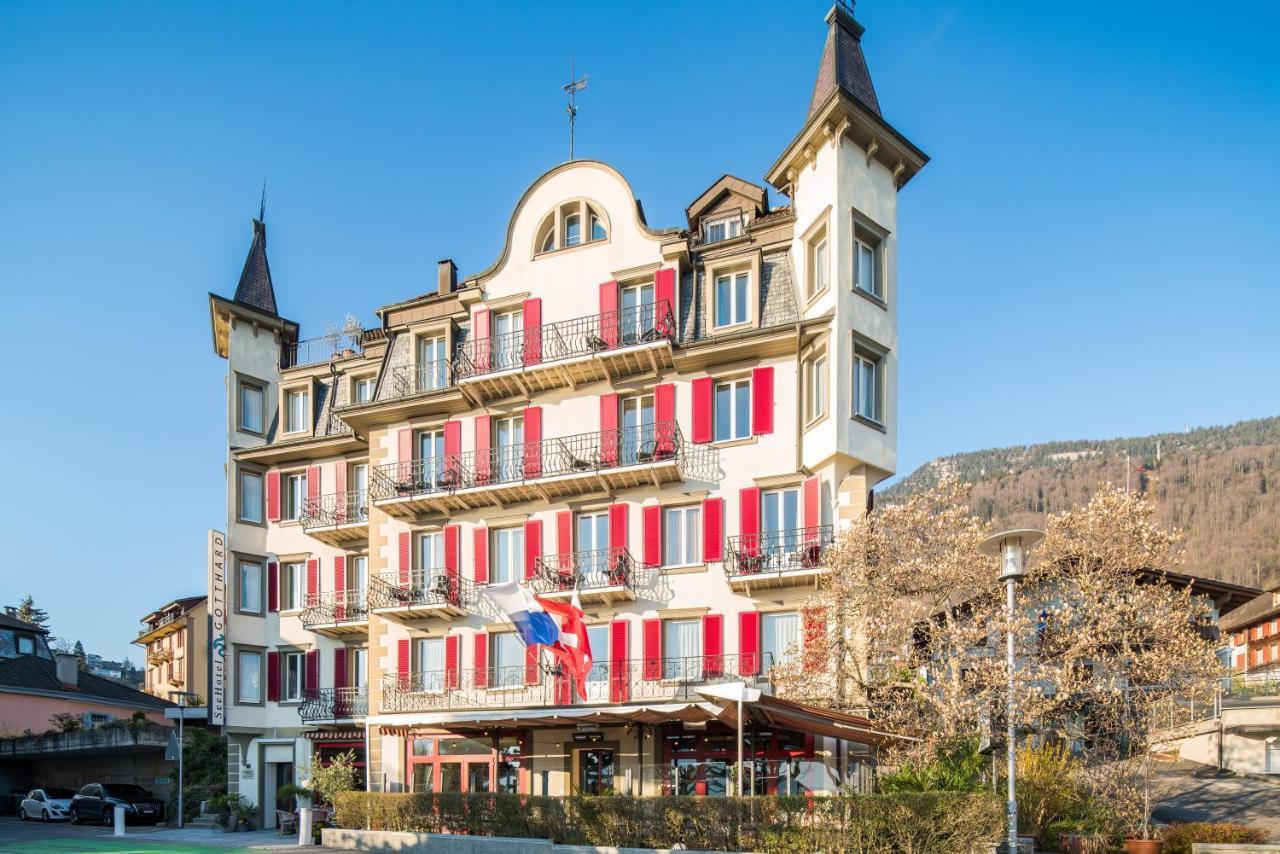 Seehotel Gotthard Weggis Exterior foto