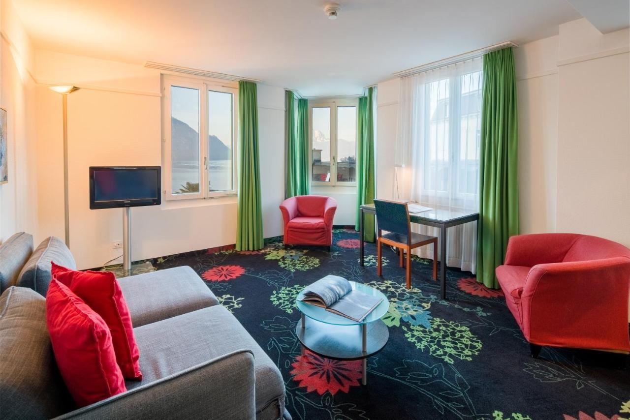 Seehotel Gotthard Weggis Exterior foto