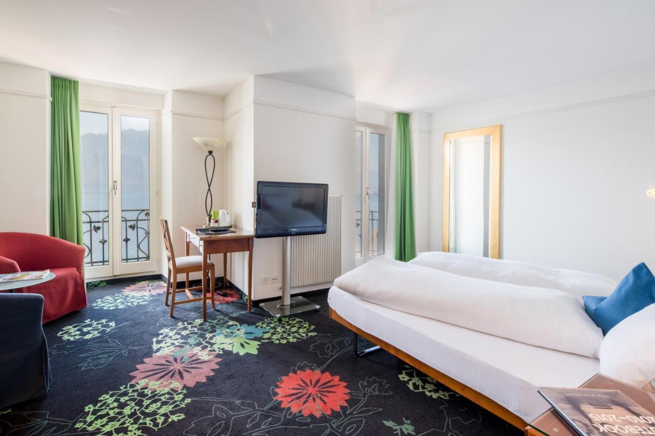 Seehotel Gotthard Weggis Exterior foto
